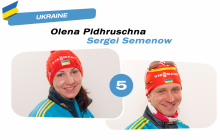 Пидгрушная и Семенов заняли 9-е место в Рождественской гонке