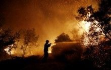 В Португалии 1200 человек борются с лесными пожарами