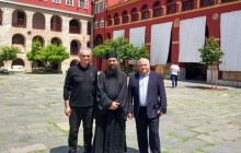 Космонавт Федор Юрчихин посетил монастырь Ватопед