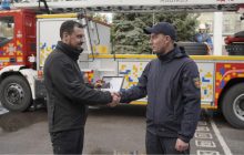 Рятувальники Дніпра отримали нову пожежну автодрабину німецького виробництва