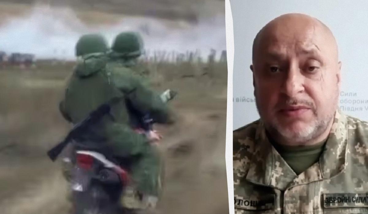 Волошин розповів про тактику росіян штурмувати малими піхотними групами на мотоциклах / колаж УНІАН, скриншоти Волошин розповів про тактику росіян штурмувати малими піхотними групами на мотоциклах / колаж УНІАН, скриншоти
