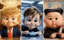 В РФ випустили пропагандистський мультфільм з Трампом, Маском і Макроном